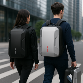 bags : Rugzak Zwart - Waterdichte Gaming met Harde Schaal in van Pantino