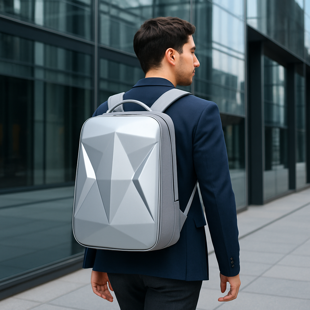 bags : Reistas Zilver - Waterdichte Harde met USB-poorten in van Pantino