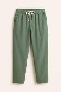 Pants : Relaxte pasvorm, slanke pasvorm Herenlinnen in Verde van Pantino