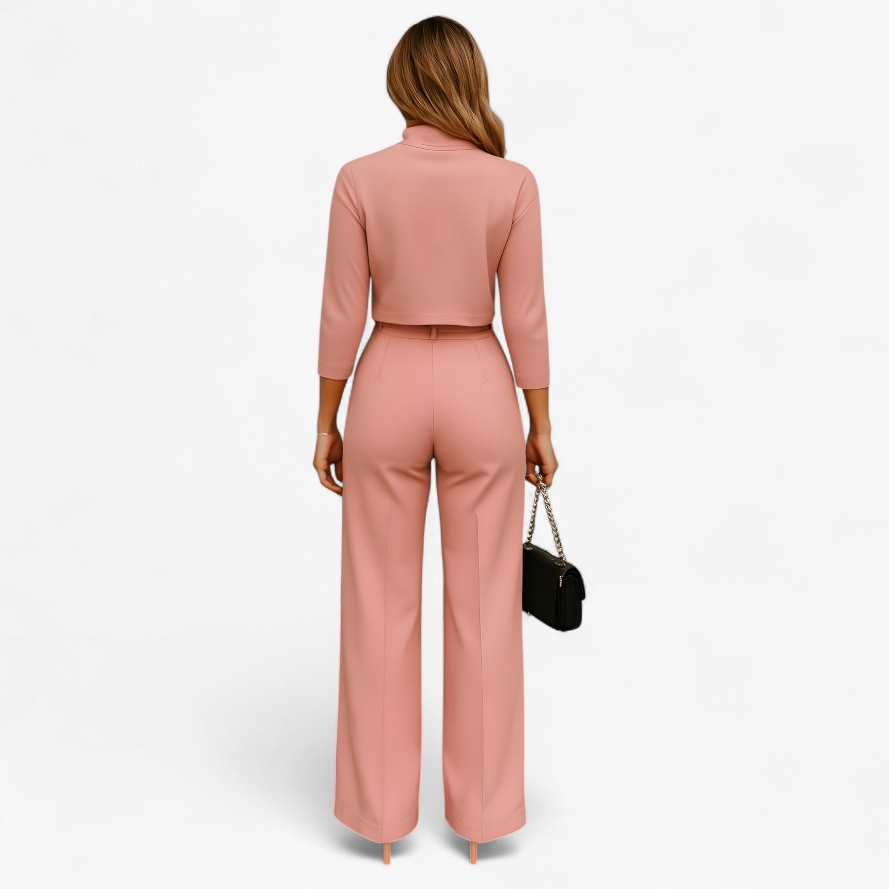Two-Piece Set : Tweedelige Set - Elegantie en Comfort in Één Stijlvolle Look - Khaki in van Pantino