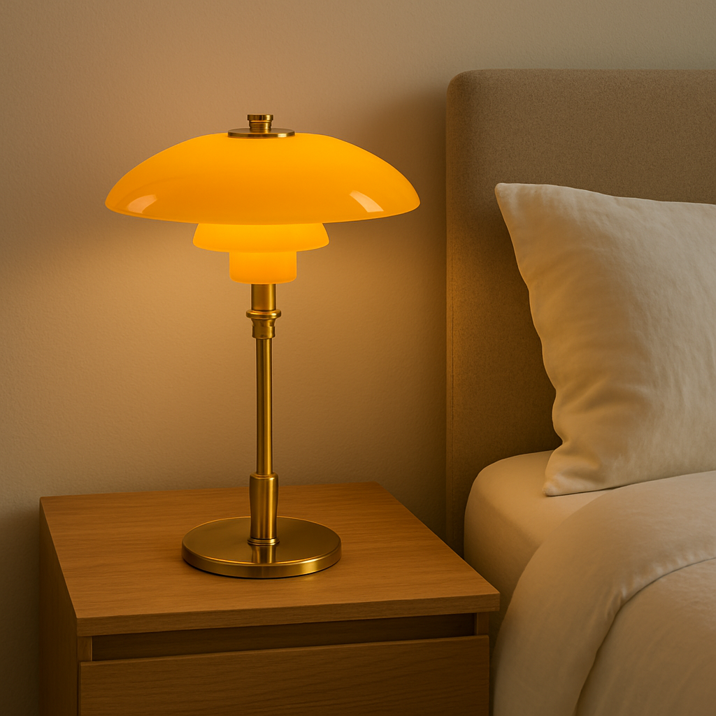 Moderne Deense Design Tafellamp - Gelaagde Kap, LED