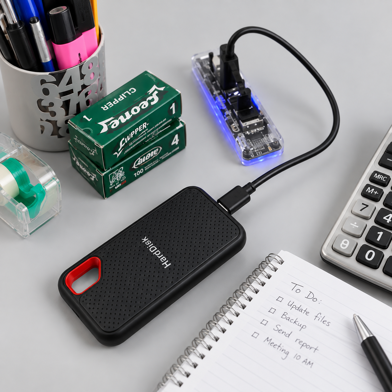 Externe SSD Draagbaar - Zwart, compact voor snelle, veilige data