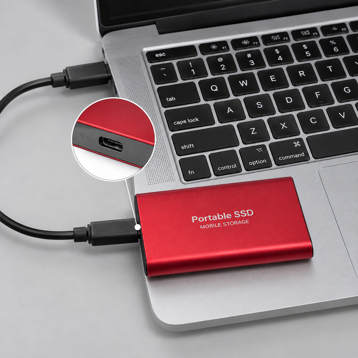 Externe SSD voor PS5 Xbox - Aluminium, USB-C, direct klaar