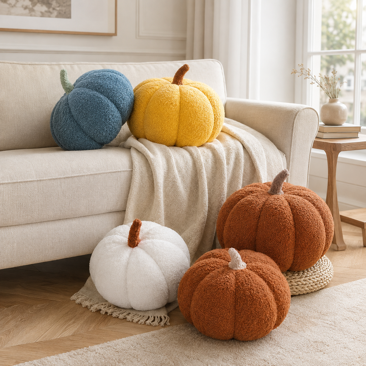 Gifts – Seasonal – Halloween : Pluche Pompoen Decoratiekussen – Zachte Herfst- en Halloween Decoratie in van Pantinoshop