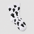 Halloween Sokken met Spookprint – Zwart & Wit – Unisex