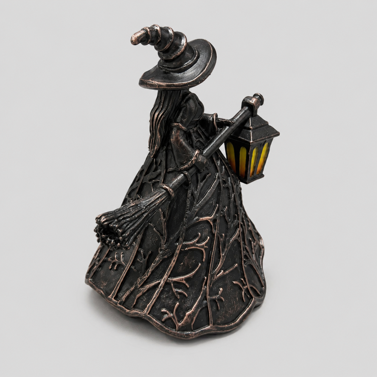 Gifts – Seasonal – Halloween : Verlichte Heksenfiguur met Lantaarn – Halloween Tafeldecoratie met USB in van Pantinoshop