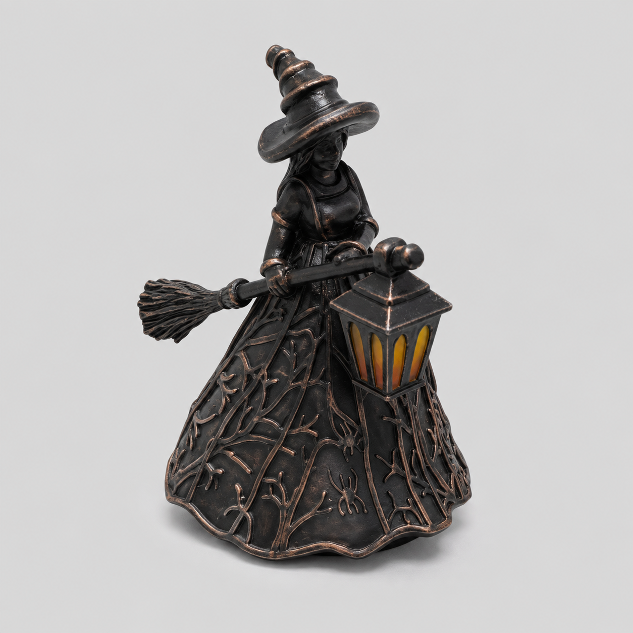 Gifts – Seasonal – Halloween : Verlichte Heksenfiguur met Lantaarn – Halloween Tafeldecoratie met USB in van Pantinoshop