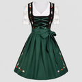 Dirndl Jurk Dames Groen Klassiek Oktoberfest Stijl