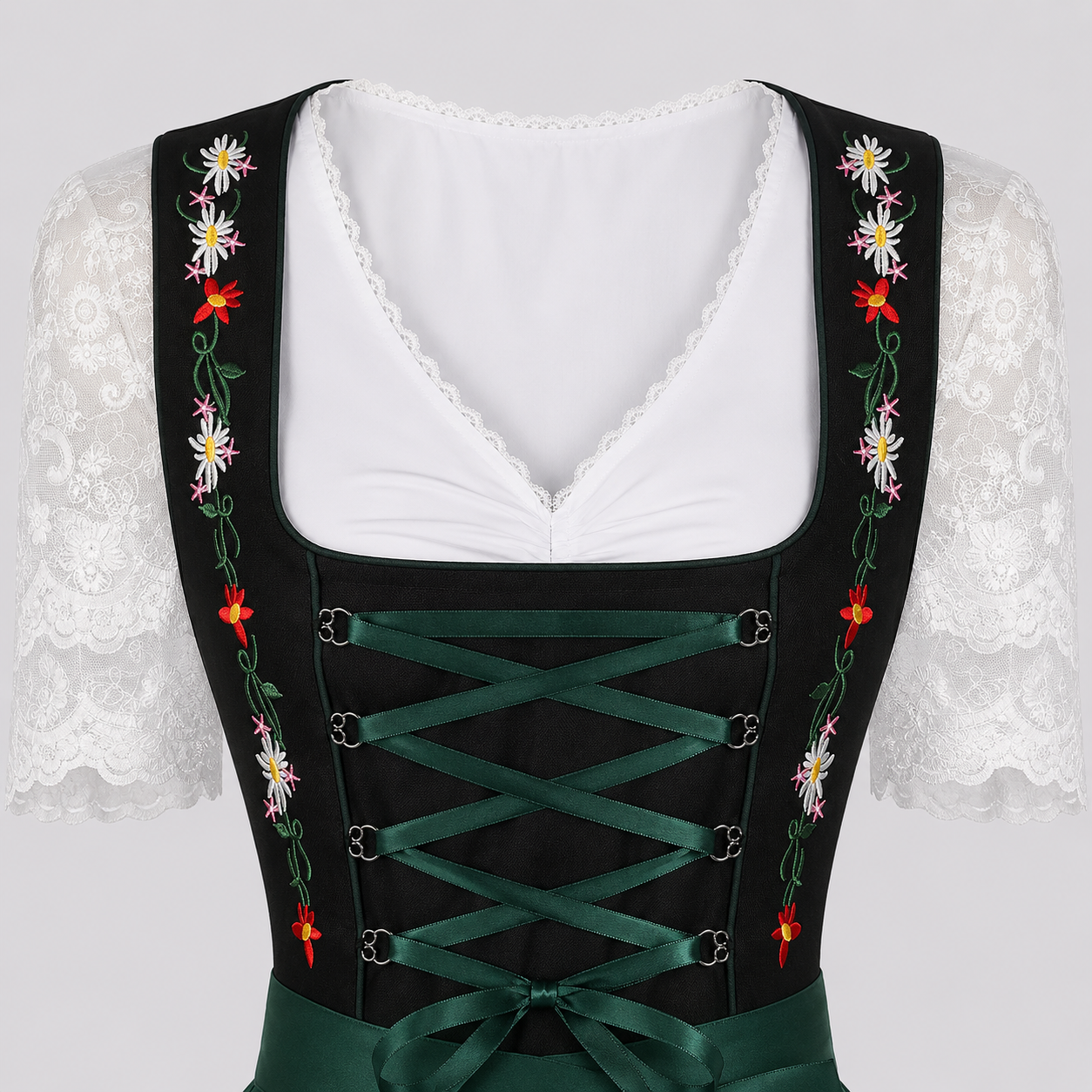Gifts – Seasonal – Oktoberfest : Dirndl Jurk Dames Groen Klassiek Oktoberfest Stijl in van Steiner-boutique