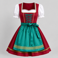 Dames Oktoberfest Jurk met Schort en Veterdetail
