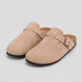 Dames Slippers Orthopedisch Suède Kurk Voetbed