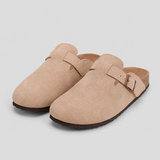 Dames Slippers Orthopedisch Suède Kurk Voetbed