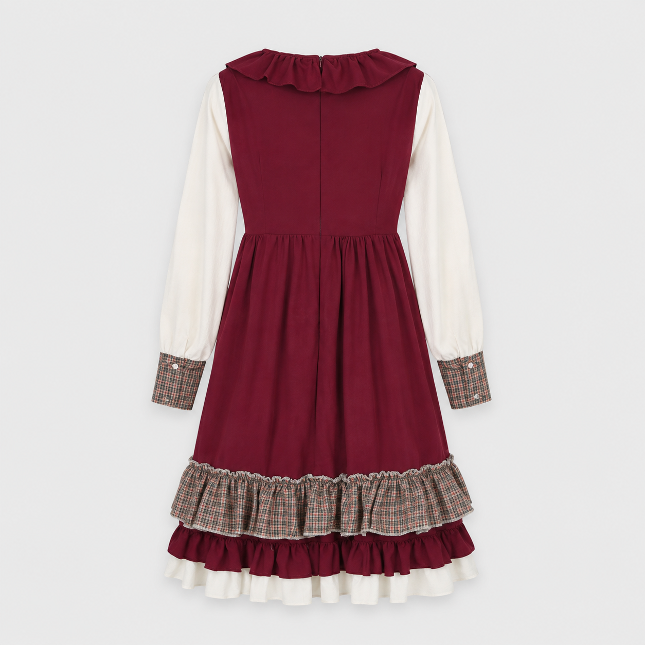 Gifts – Seasonal – Oktoberfest : Dames dirndl jurk - Rood geborduurd, klassieke A-lijn in van Steiner-boutique