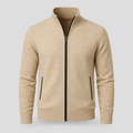 Luca Moretti | Premium Gebreid Jack met Rits voor Heren