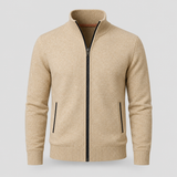 Luca Moretti | Premium Gebreid Jack met Rits voor Heren