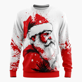 Sweaters: Truien : Heren Casual Kerstsweater met Muziekpatroon in Ontwerp 5 van Pantino