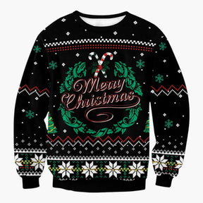 Sweaters : Heren Foute Kersttrui met Rendierprint in Trui 2 van Pantino