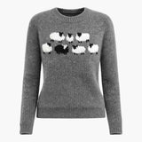 Pull rétro confortable et chic - Vert