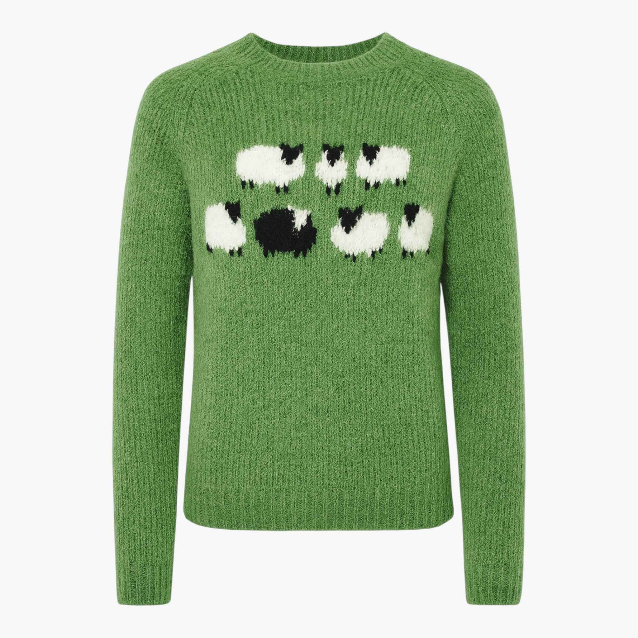 Truien : Retro Comfortabele en Chique Trui - Groen in Groen van Pantino