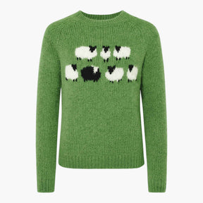 Truien : Retro Comfortabele en Chique Trui - Groen in Groen van Pantino