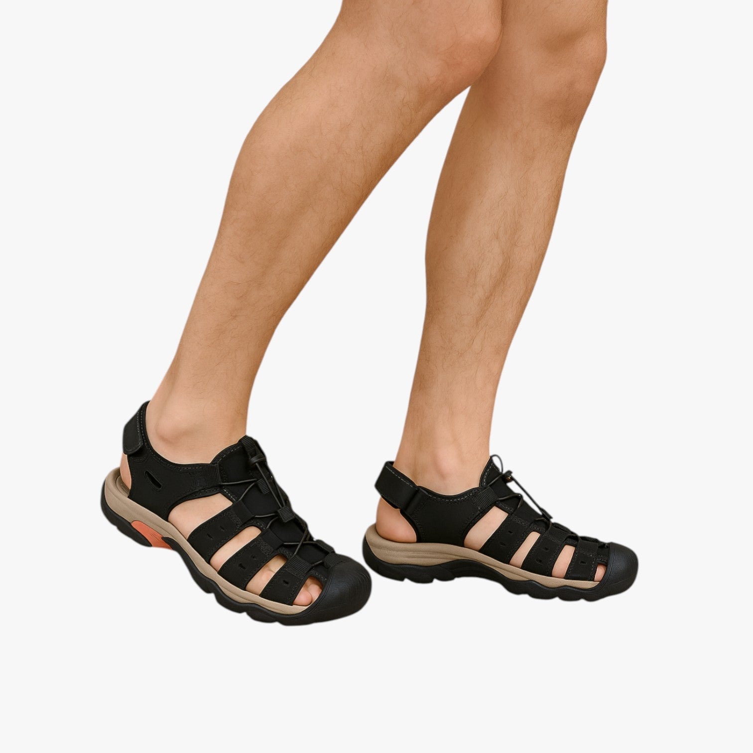Sandals : Gesloten Heren Trekkingsandalen, Beschermend en Comfortabel voor Paden en Outdoor in van Pantinoshop