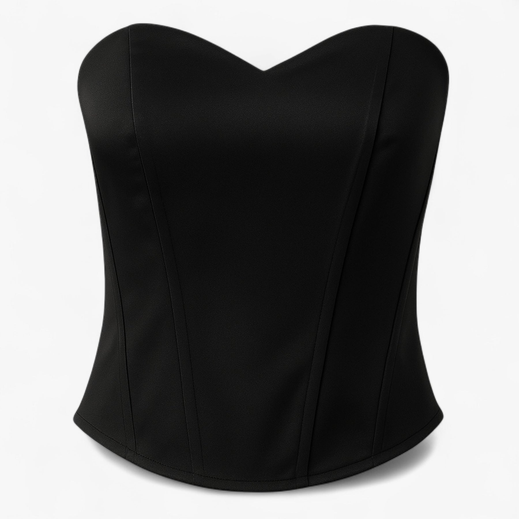 Corset : Wit Satijnen Korset voor Dames - Elegant & Comfortabel in Zwart van Pantino