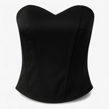 Corset : Wit Satijnen Korset voor Dames - Elegant & Comfortabel in Zwart van Pantino