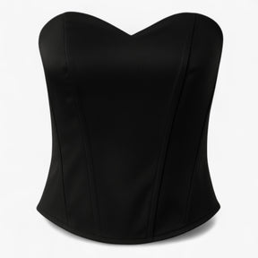 Corset : Wit Satijnen Korset voor Dames - Elegant & Comfortabel in Zwart van Pantino