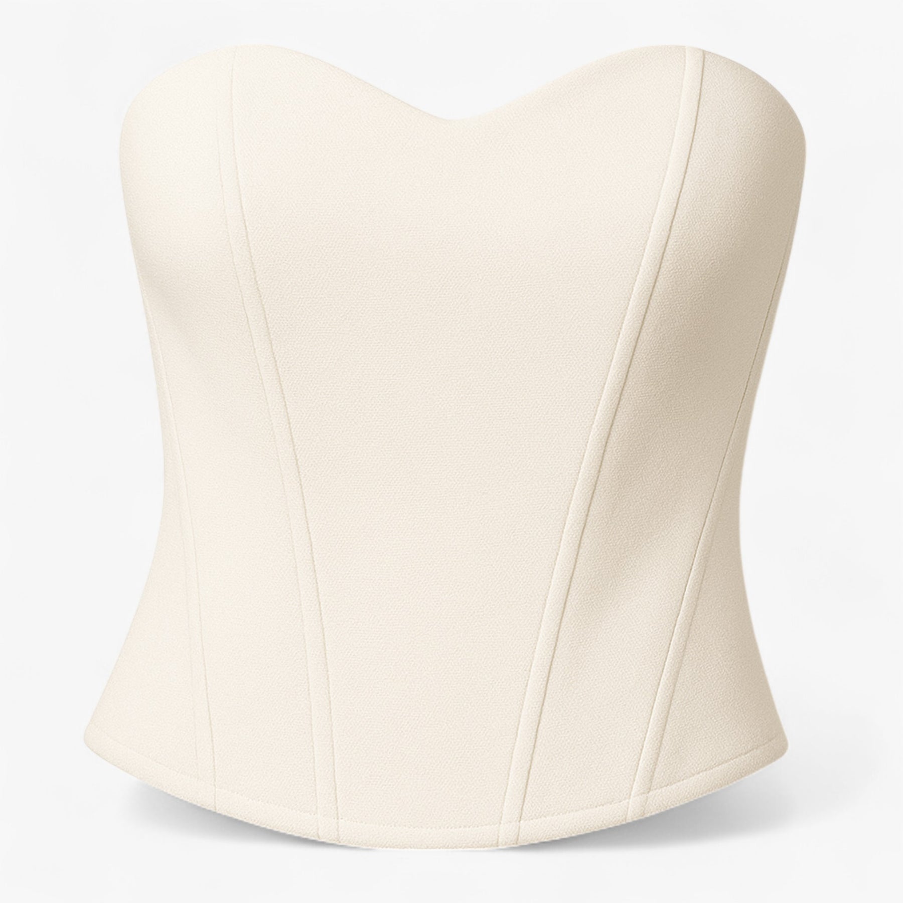 Corset : Wit Satijnen Korset voor Dames - Elegant & Comfortabel in Wit van Pantino