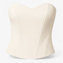 Corset : Wit Satijnen Korset voor Dames - Elegant & Comfortabel in Wit van Pantino