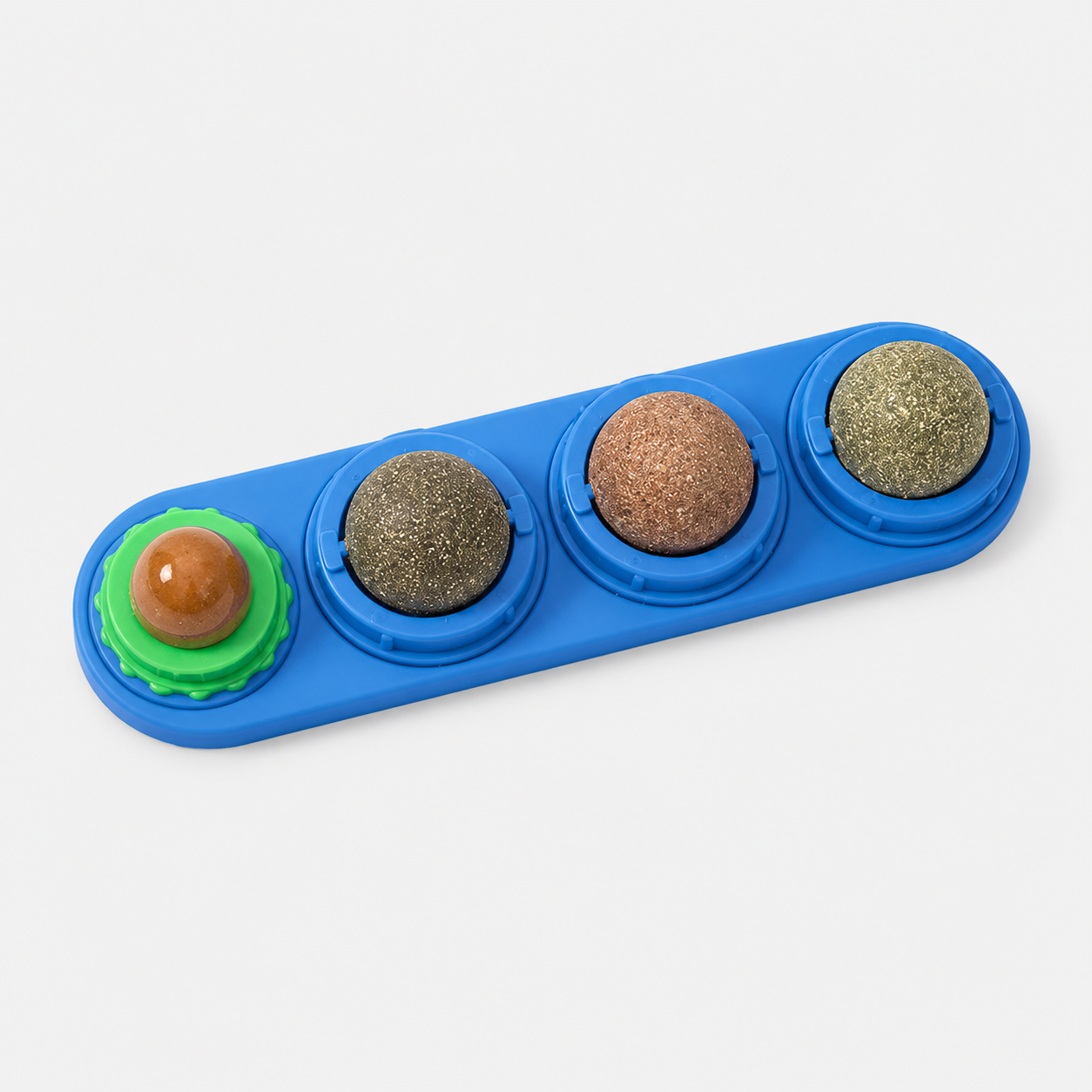 Interactief Kattenspeeltje met Draaibare Kattenkruidballen