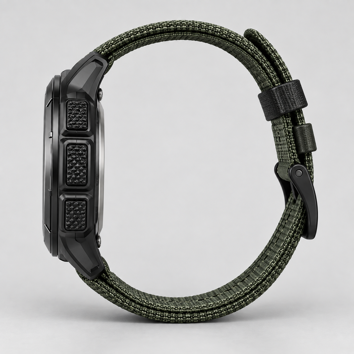 Digitaal Herenhorloge - Waterdicht, Koolstofvezel Look & Kompas
