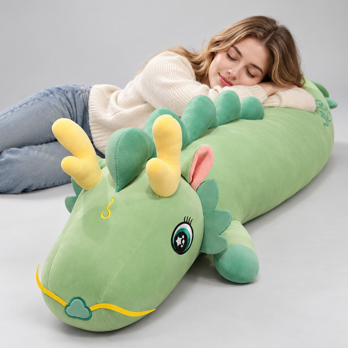 Lichaamskussen Draak Knuffel - Comfortabel, Diverse Maten en Kleuren
