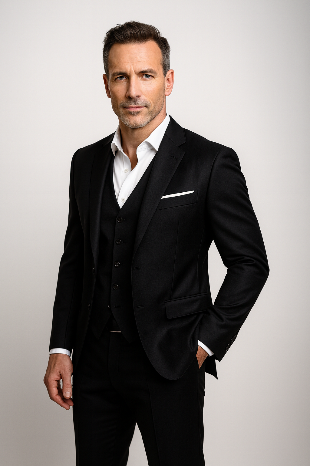 Heren Kostuum 3-delig Slim Fit Elegant - Modern Feestpak