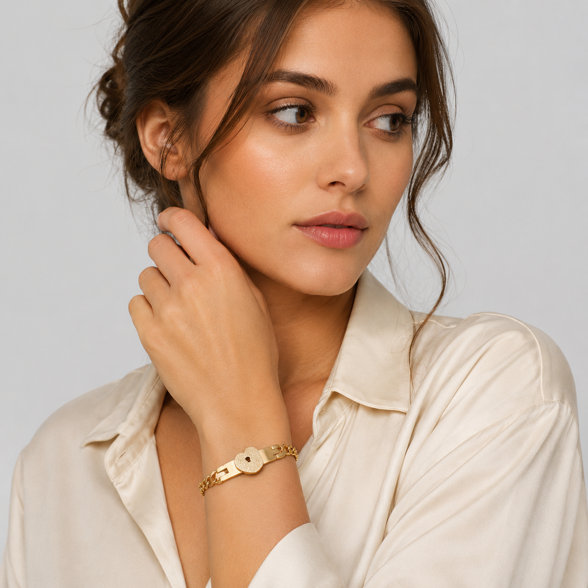 Bracelets : Koppelarmband Roestvrij Staal Slot & Sleutel | Voor Hem en Haar in van Thomler