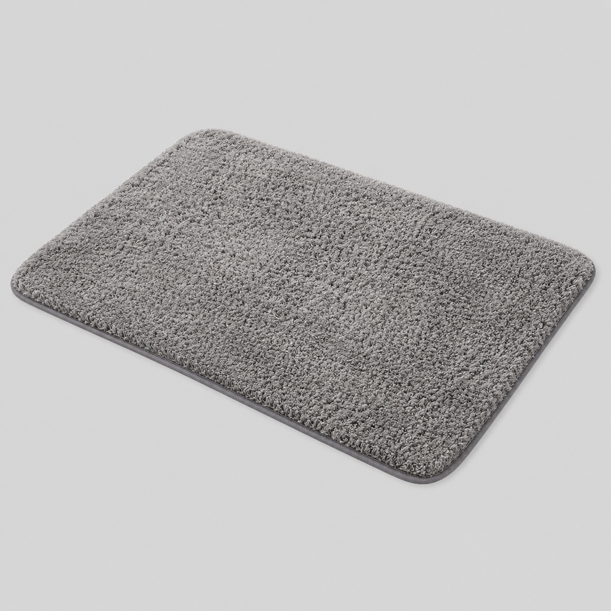 Bath & Shower Mats : Badmat Pluche Microvezel Antislip - Meerdere Kleuren Small Medium Large in Grijs van Casa & Beyond