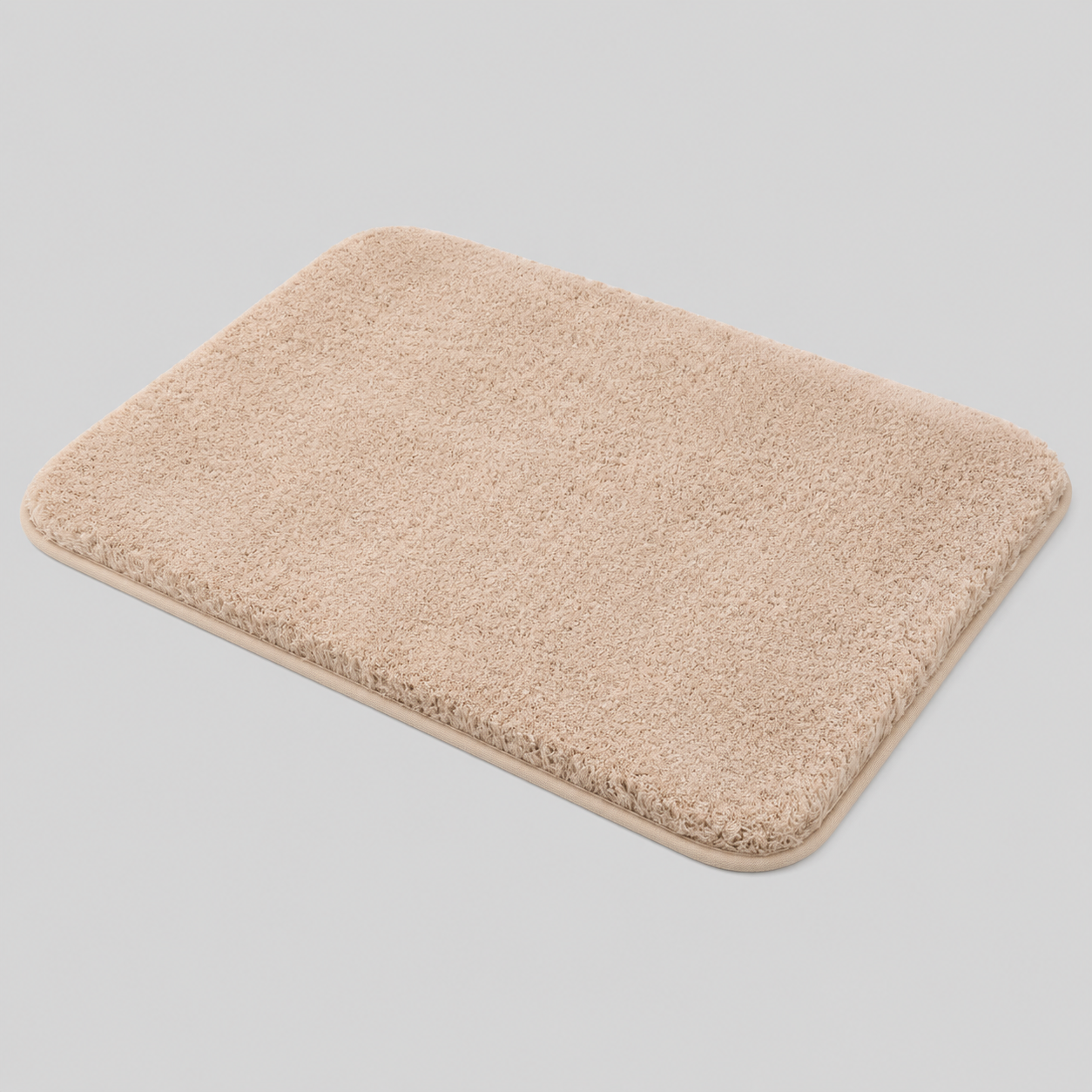 Bath & Shower Mats : Badmat Pluche Microvezel Antislip - Meerdere Kleuren Small Medium Large in Beige van Casa & Beyond