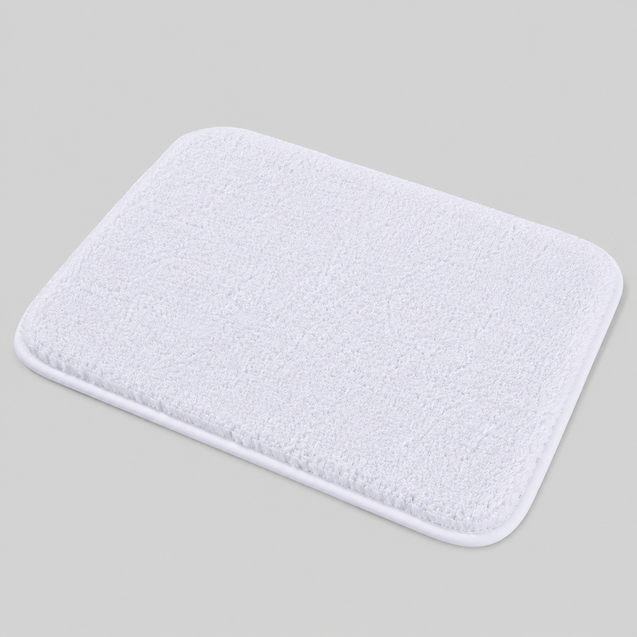 Bath & Shower Mats : Badmat Pluche Microvezel Antislip - Meerdere Kleuren Small Medium Large in Wit van Casa & Beyond