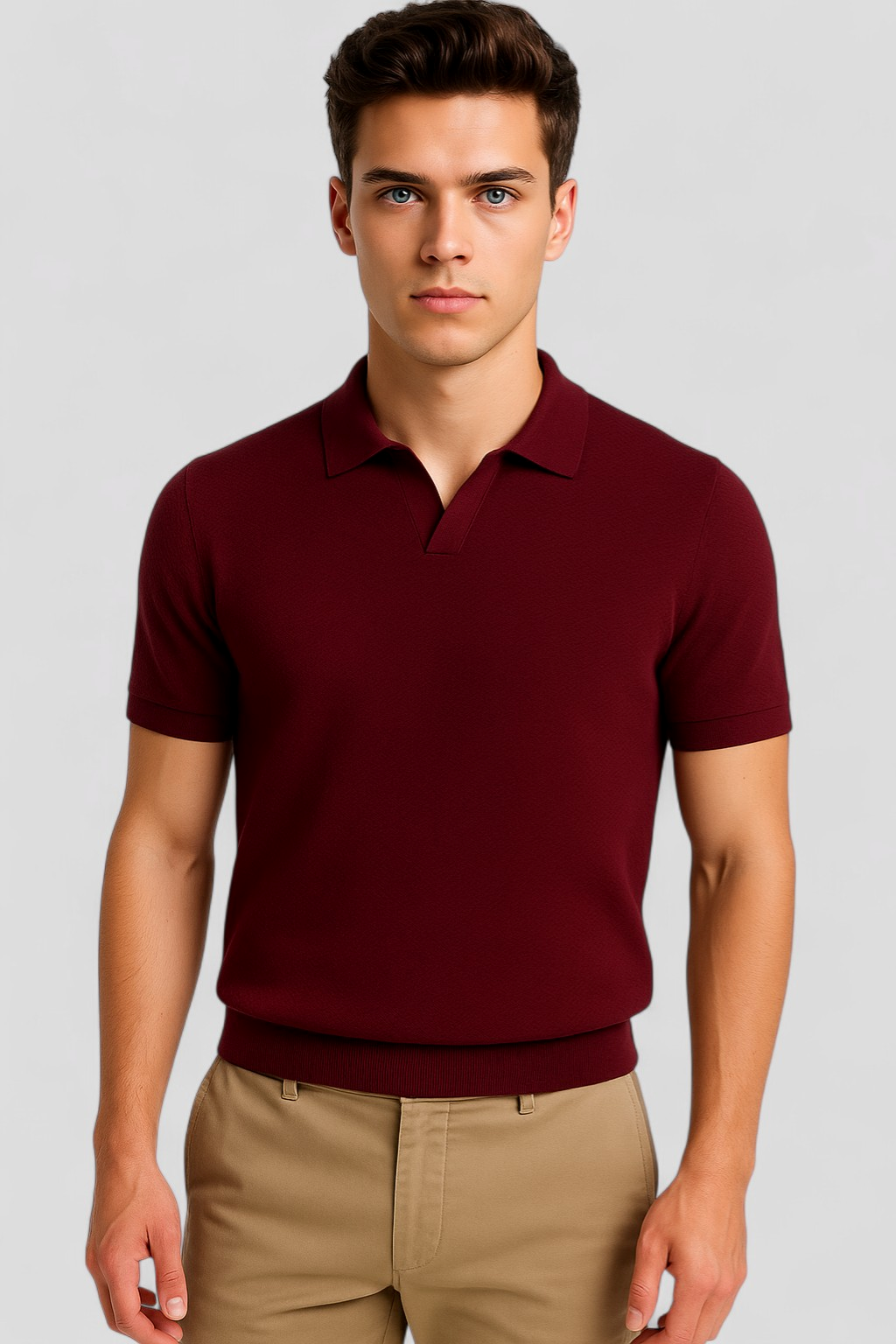 Men's Top Clothes : Polo Heren Korte Mouw Gestructureerd van Katoen - Diverse Kleuren en Maten in van Pantinoshop