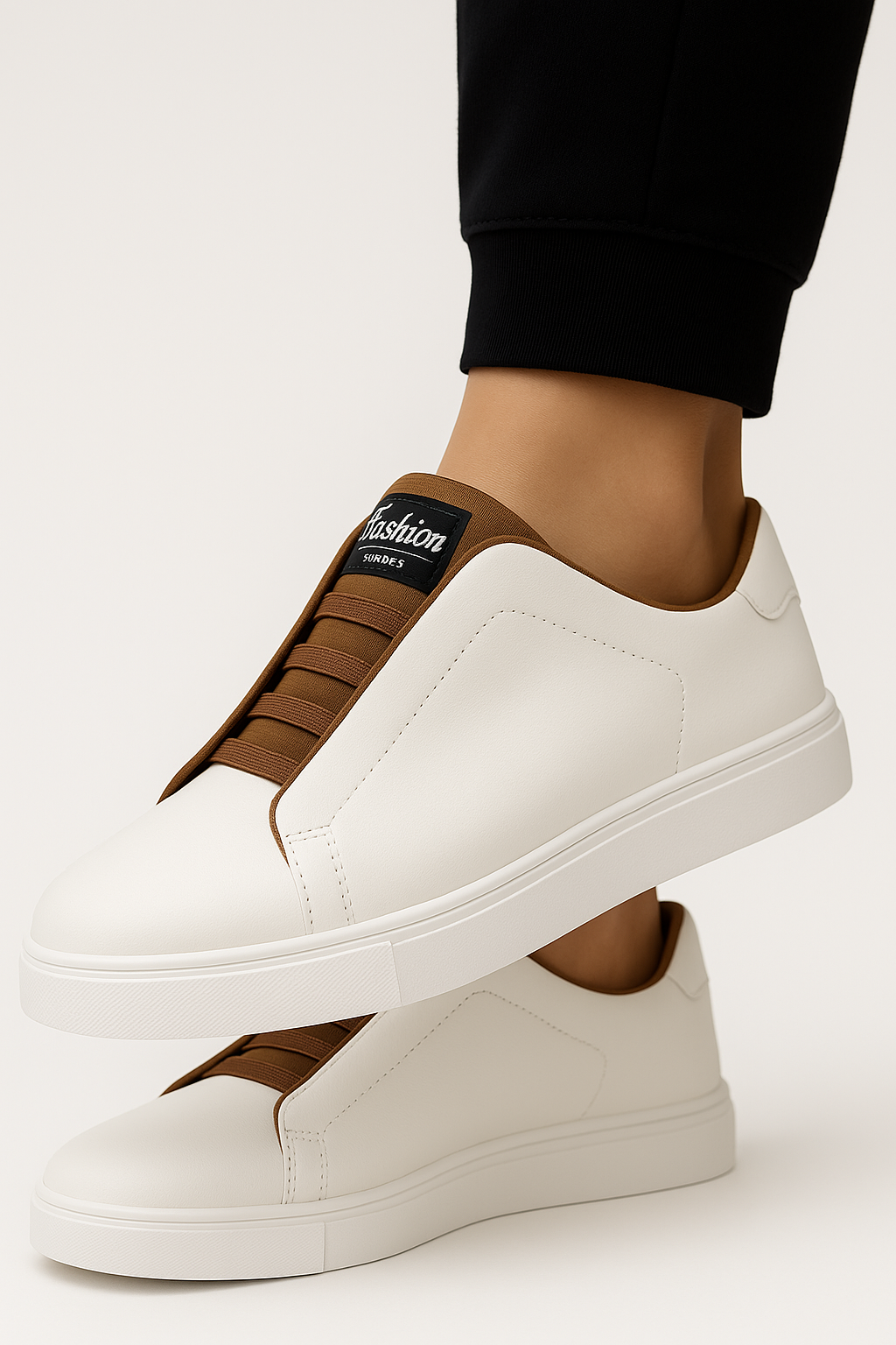 Shoes : Herensneaker Instapper Lichtgewicht en Ademend met Elastieken - Dagelijks Comfort - Verkrijgbaar in 3 Kleuren in van Pantinoshop