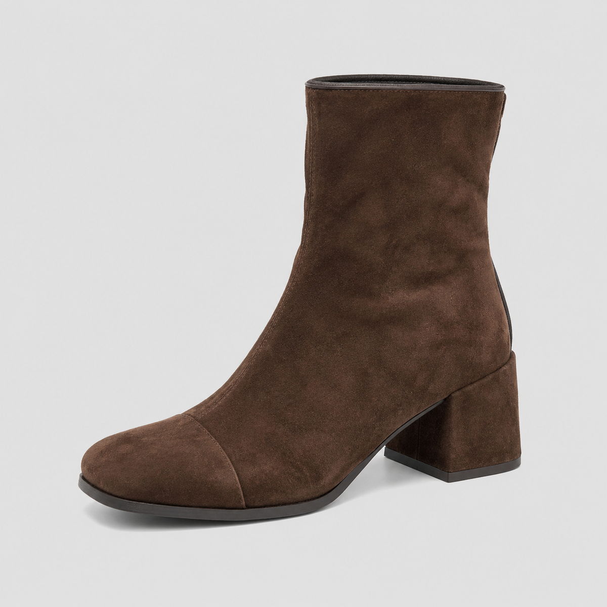 Boots : FAERELUNE Spijkerstof in Marron foncé van Pantinoshop