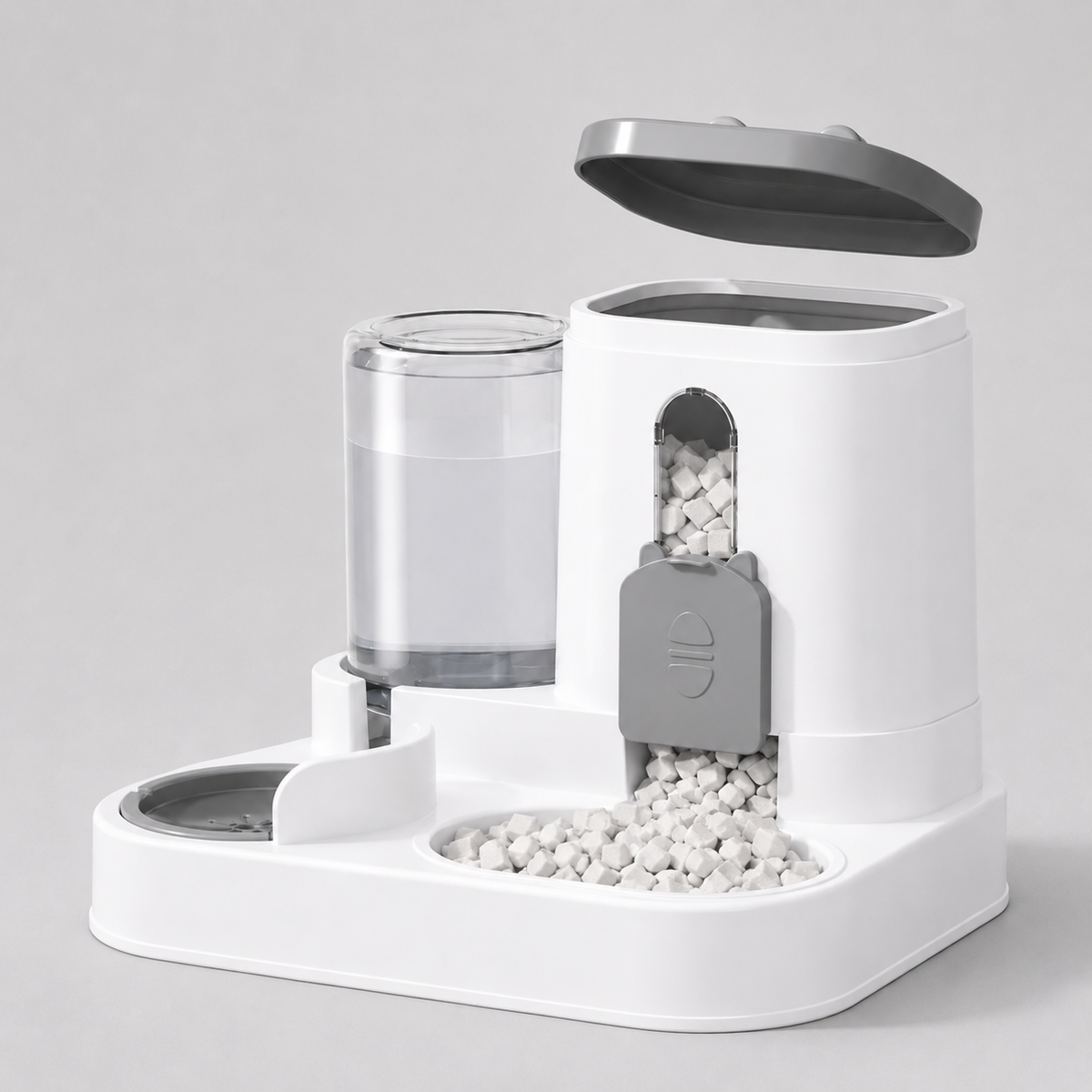 pets : Automatische Kattenvoerbak met Waterreservoir – 2-in-1 Voer- en Drinkbak, 1,6 L in van Pantinoshop