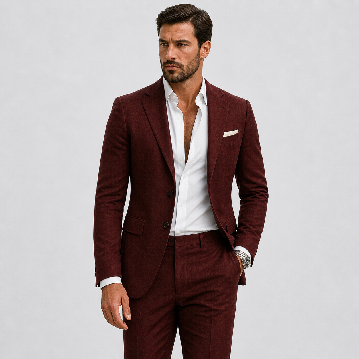 Suits : Heren Linnen Pak Slim-Fit - Zomerse Elegantie in van Lunelle