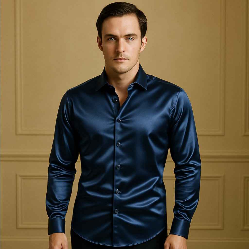 Men's Top Clothes : Overhemd Casual Chic - Moderne Look, Heren Gevoel in van Pantino