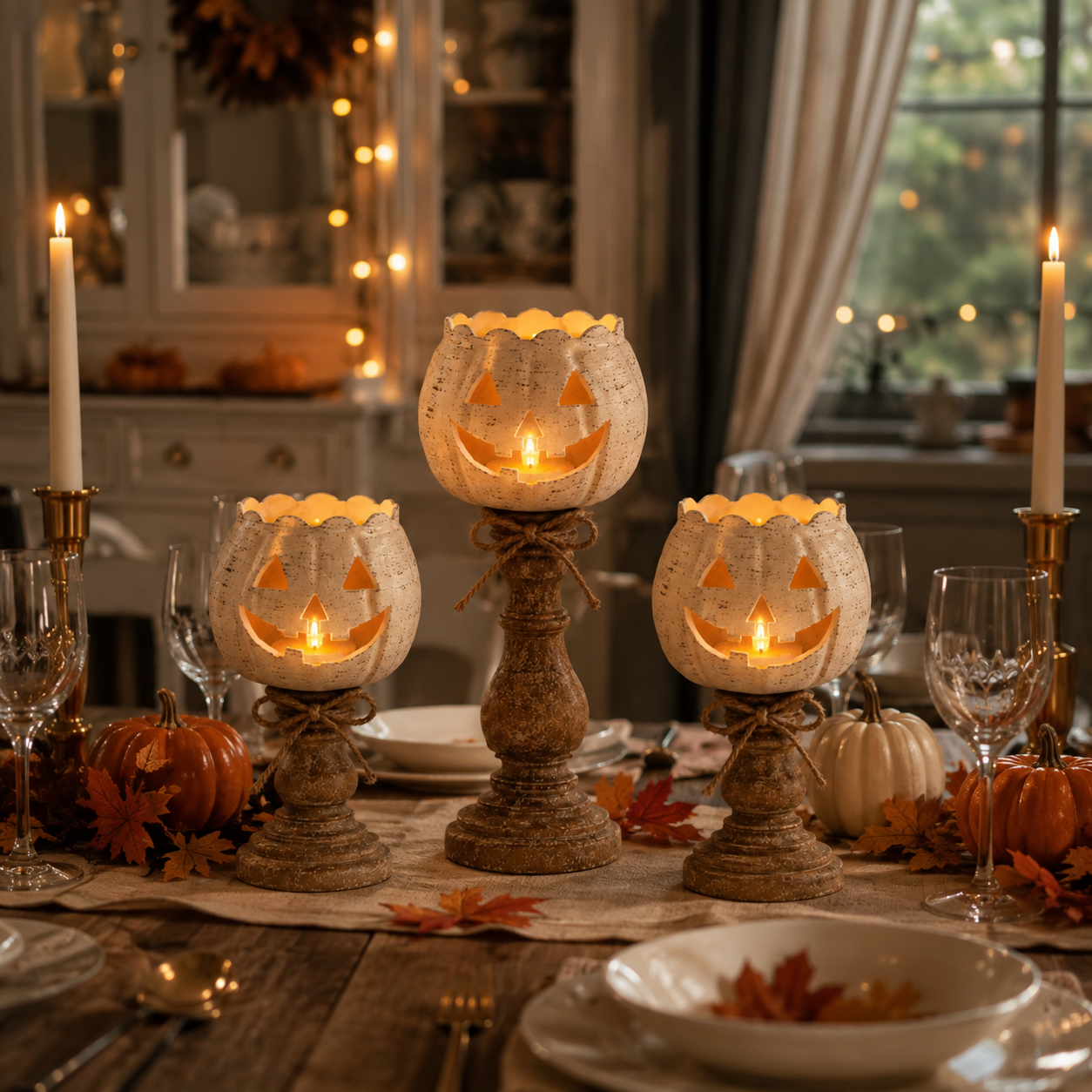 Gifts – Seasonal – Halloween : Halloween Pompoen LED Decoratie met Elektronische Kaars – 12/15/18 cm in van Pantinoshop
