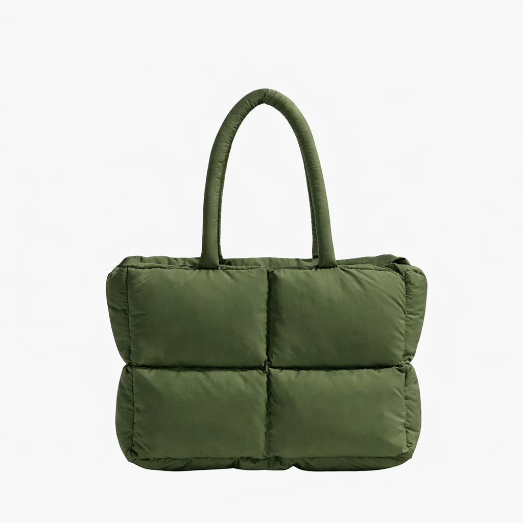 bags : Schoudertas Bruin - S.f.y. - Puffer in Militair Groen van Pantino