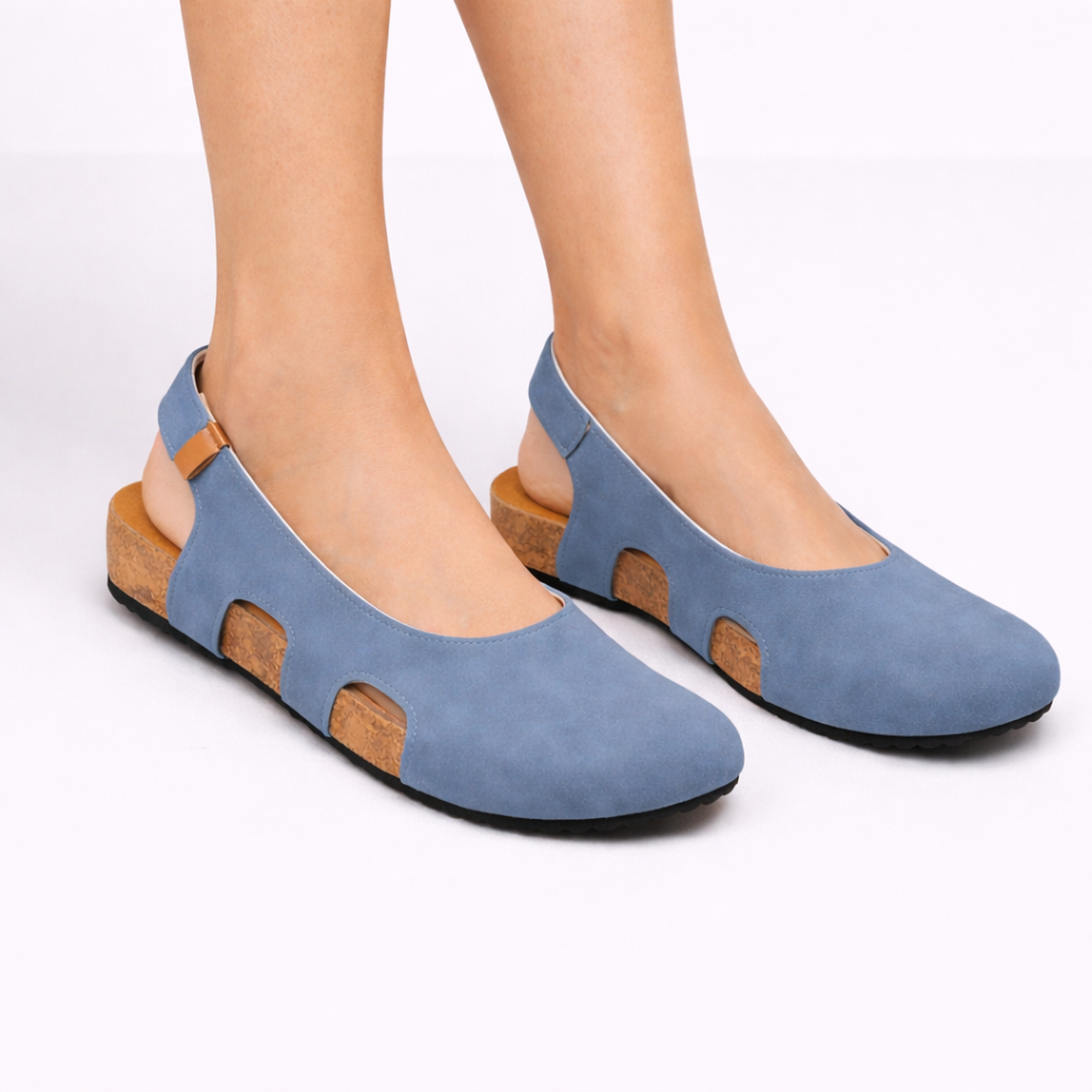 Sandals : Slingback Zwarte Dames van Echt Leer, Hak 5cm, Ronde Neus: Elegantie & Comfort in van Pantinoshop