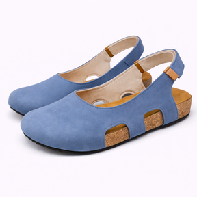 Slingback Zwarte Dames van Echt Leer, Hak 5cm, Ronde Neus: Elegantie & Comfort