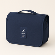 bags : LushLift - Deluxe Toilettas - Roze in Donker blauw van Pantino