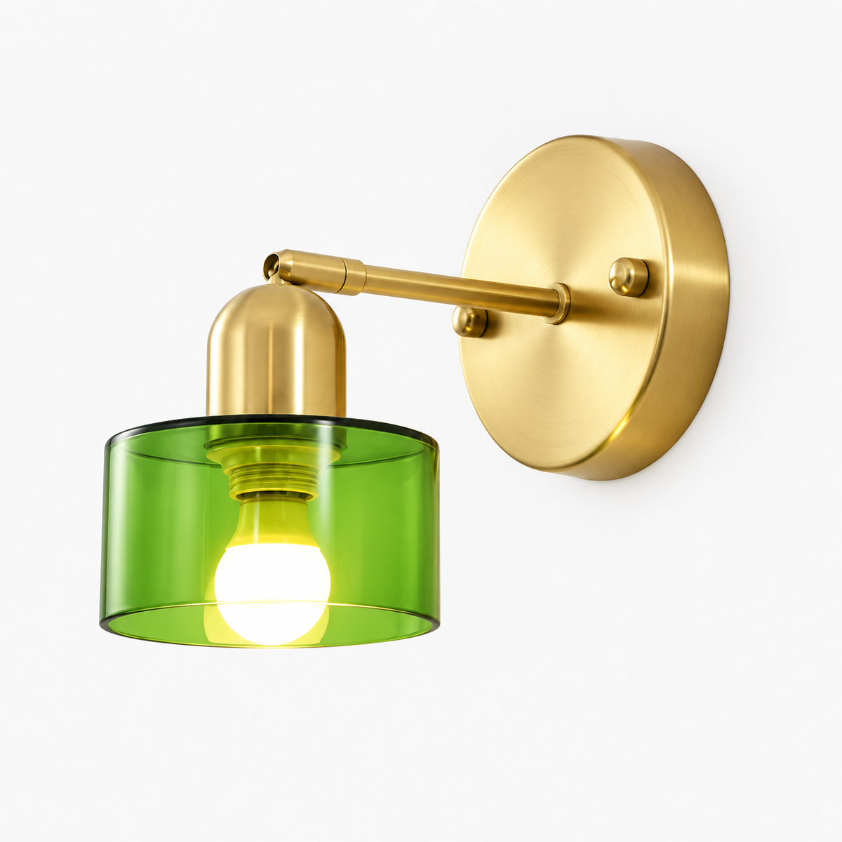 Bauhaus Gekleurde Glazen Wandlamp - Moderne Opbouwlamp